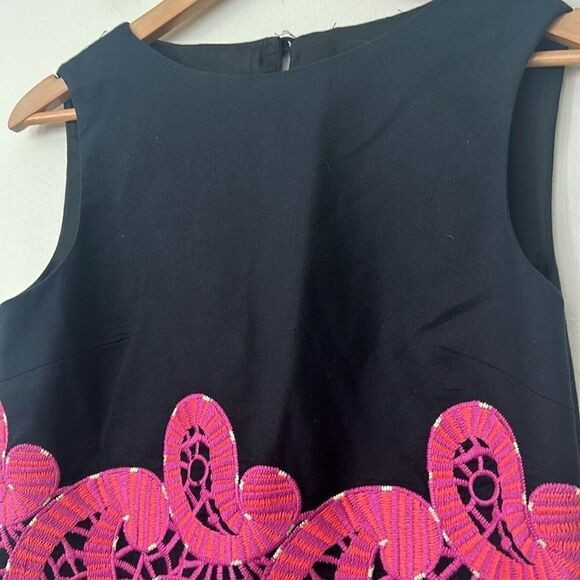 Tibi Paisley Embroidered Shift Dress 4 - Picture 2 of 8